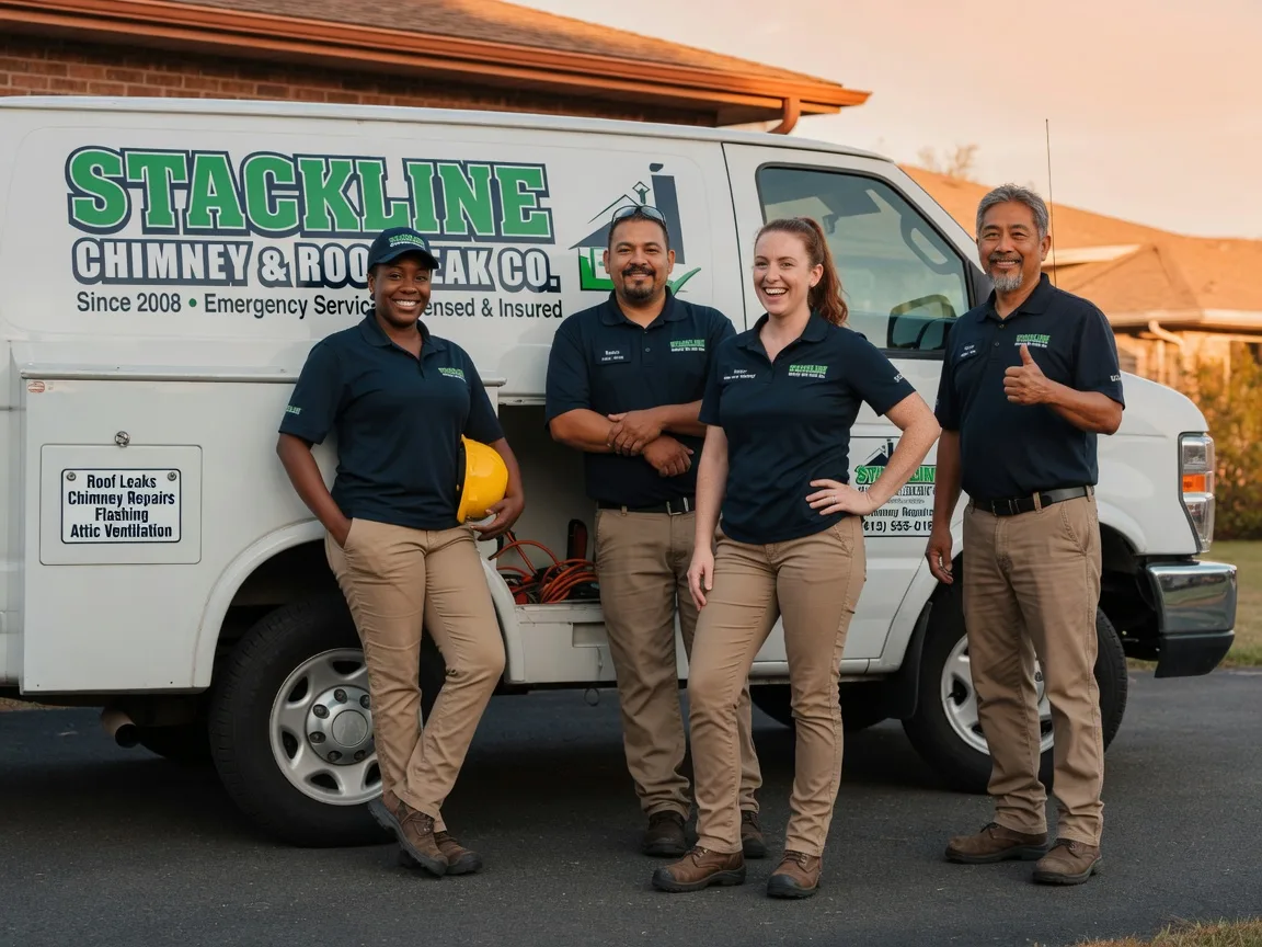Chimney flashing repair company in La Crosse, KS